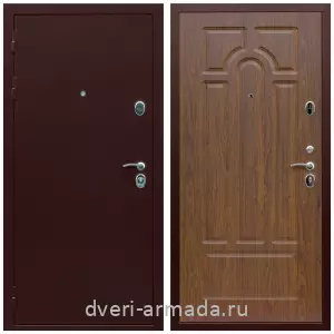 Правые входные двери, Дверь входная железная Армада Люкс Антик медь / МДФ 6 мм ФЛ-58 Мореная береза с фрезеровкой в квартиру
