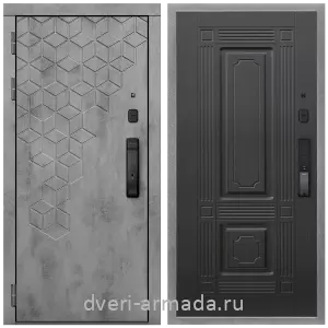 Одностворчатые входные двери, Дверь входная Армада Квадро МДФ 16 мм Kaadas K9 / МДФ 16 мм ФЛ-2 Венге