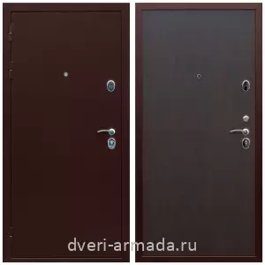 Недорогая дверь входная Армада Люкс Антик медь / МДФ 6 мм ПЭ Венге