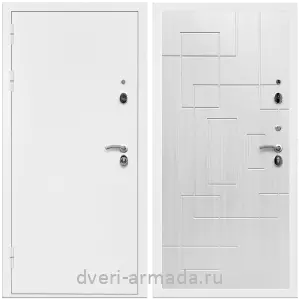 Входные двери Лондон, Дверь входная Армада Оптима Белая шагрень / МДФ 16 мм ФЛ-57 Белый жемчуг