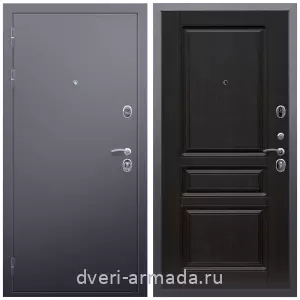 Входные двери 880 мм, Дверь входная Армада Люкс Антик серебро / МДФ 16 мм ФЛ-243 Венге
