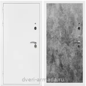 Одностворчатые входные двери, Дверь входная Армада Оптима Белая шагрень / МДФ 6 мм ПЭ Цемент темный