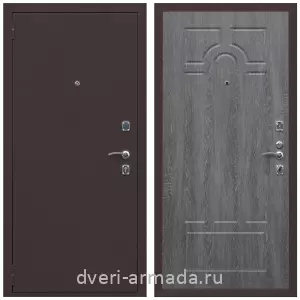 Правые входные двери, Дверь входная Армада Комфорт Антик медь / МДФ 6 мм ФЛ-58 Дуб Филадельфия графит