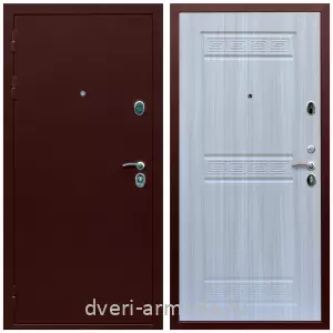 Входные двери толщиной 1.2 мм, Дверь входная железная на дачу Армада Люкс Антик медь / МДФ 10 мм ФЛ-242 Сандал белый парадная