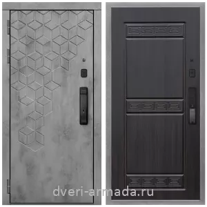 Одностворчатые входные двери, Дверь входная Армада Квадро МДФ 16 мм Kaadas K9 / МДФ 10 мм ФЛ-242 Эковенге