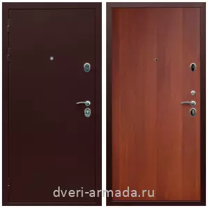 Правые входные двери, Дверь входная металлическая Армада Люкс Антик медь / МДФ 6 мм ПЭ Итальянский орех