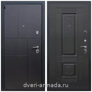 Темные входные двери, Дверь входная Армада Бастион МДФ 16 мм ФЛ-290 Дуб фактурный шоколад / МДФ 6 мм ФЛ-2 Венге