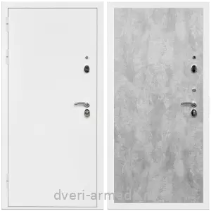 2 контура, Дверь входная Армада Оптима Белая шагрень / МДФ 6 мм ПЭ Цемент светлый