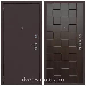 Правые входные двери, Дверь входная Армада Комфорт Антик медь / МДФ 16 мм ОЛ-39 Эковенге