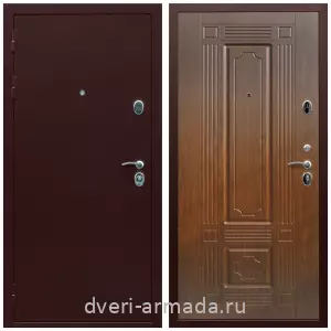 Одностворчатые входные двери, Дверь входная Армада Люкс Антик медь / МДФ 16 мм ФЛ-2 Мореная береза