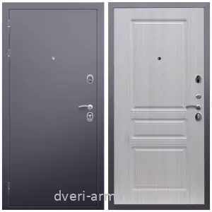 Входные двери лофт, Дверь входная Армада Люкс Антик серебро / МДФ 16 мм ФЛ-243 Дуб белёный