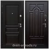 Входные двери толщиной 100 мм, Дверь входная Армада Премиум-Н ФЛ-243 / ФЛ-58 Венге на заказ
