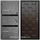 Дверь входная Армада Престиж Черная шагрень МДФ 16 мм Торос графит / ОЛ-39 Эковенге