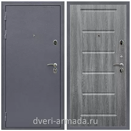 Дверь входная Армада Престиж Антик серебро / ФЛ-39 Дуб Филадельфия графит