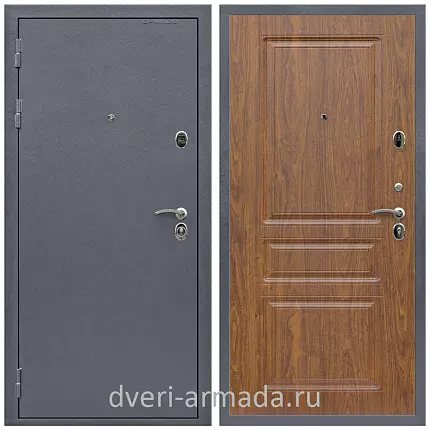Дверь входная Армада Престиж Антик серебро / МДФ 16 мм ФЛ-243 Мореная береза