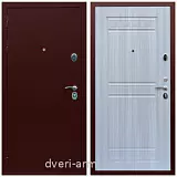 Входные двери толщиной 70 мм, Дверь входная железная на дачу Армада Люкс Антик медь / ФЛ-242 Сандал белый парадная