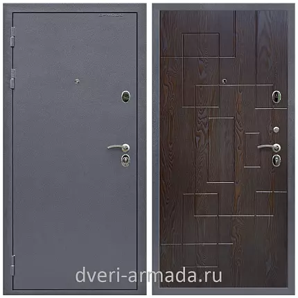 Дверь входная Армада Престиж Strong антик серебро / МДФ 16 мм ФЛ-57 Дуб шоколад