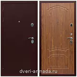 МДФ гладкая, Дверь входная утепленная Армада Люкс Антик медь / ФЛ-140 Мореная береза