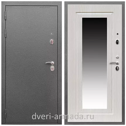 Дверь входная Армада Оптима Антик серебро / МДФ 16 мм ФЛЗ-120 Дуб белёный