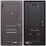 С шумоизоляцией для квартир, Дверь входная надежная Армада Экстра ФЛ-243 Эковенге / ФЛ-140 Венге с зеркалом