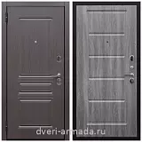 Двери МДФ для квартиры, Дверь входная Армада Экстра ФЛ-243 Эковенге / ФЛ-39 Дуб Филадельфия графит