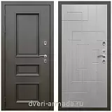 Большие входные двери, Дверь входная уличная в дом Армада Фаренгейт / ФЛ-57 Белый жемчуг для загородного дома